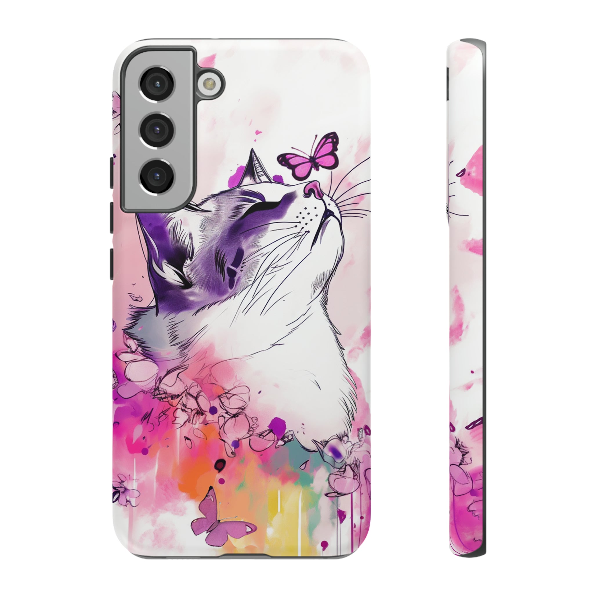 Whimsical Cat Phone Case