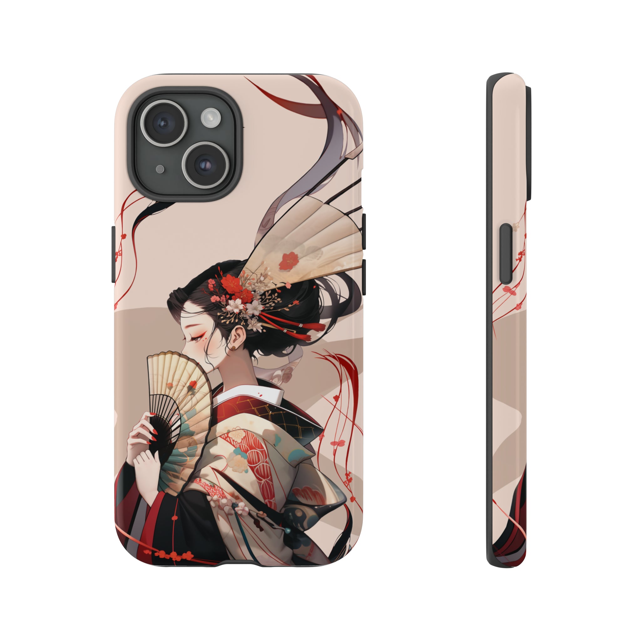 japanese geisha phone case