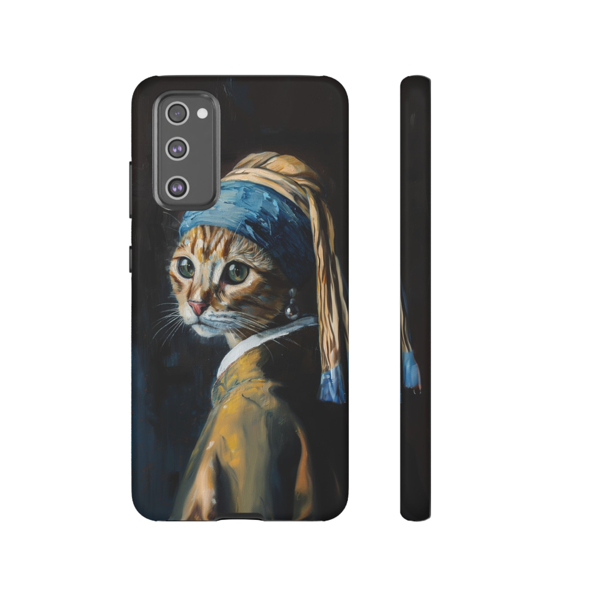 Cat With Pearl Earring Phone Case