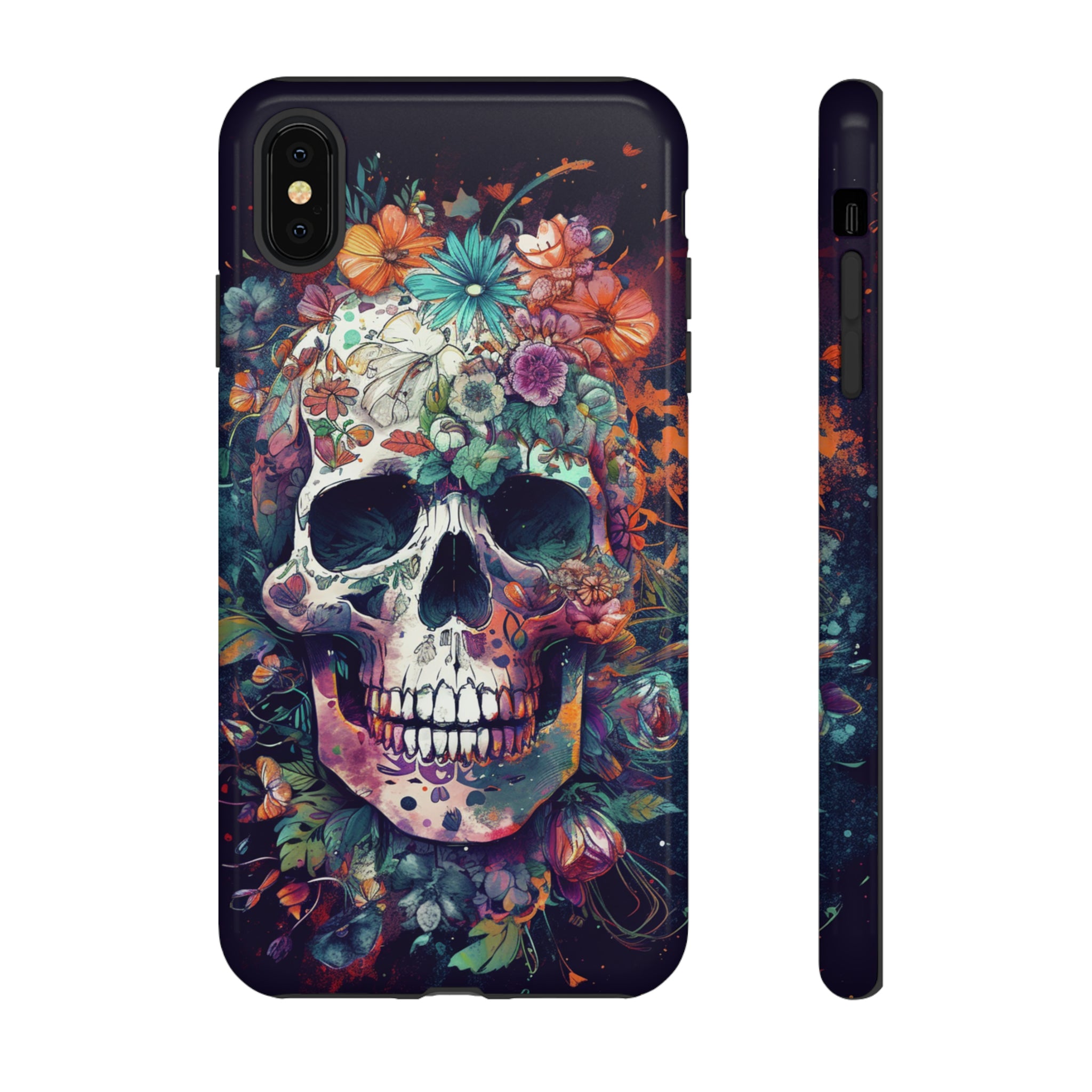 Floral Skull Phone Case