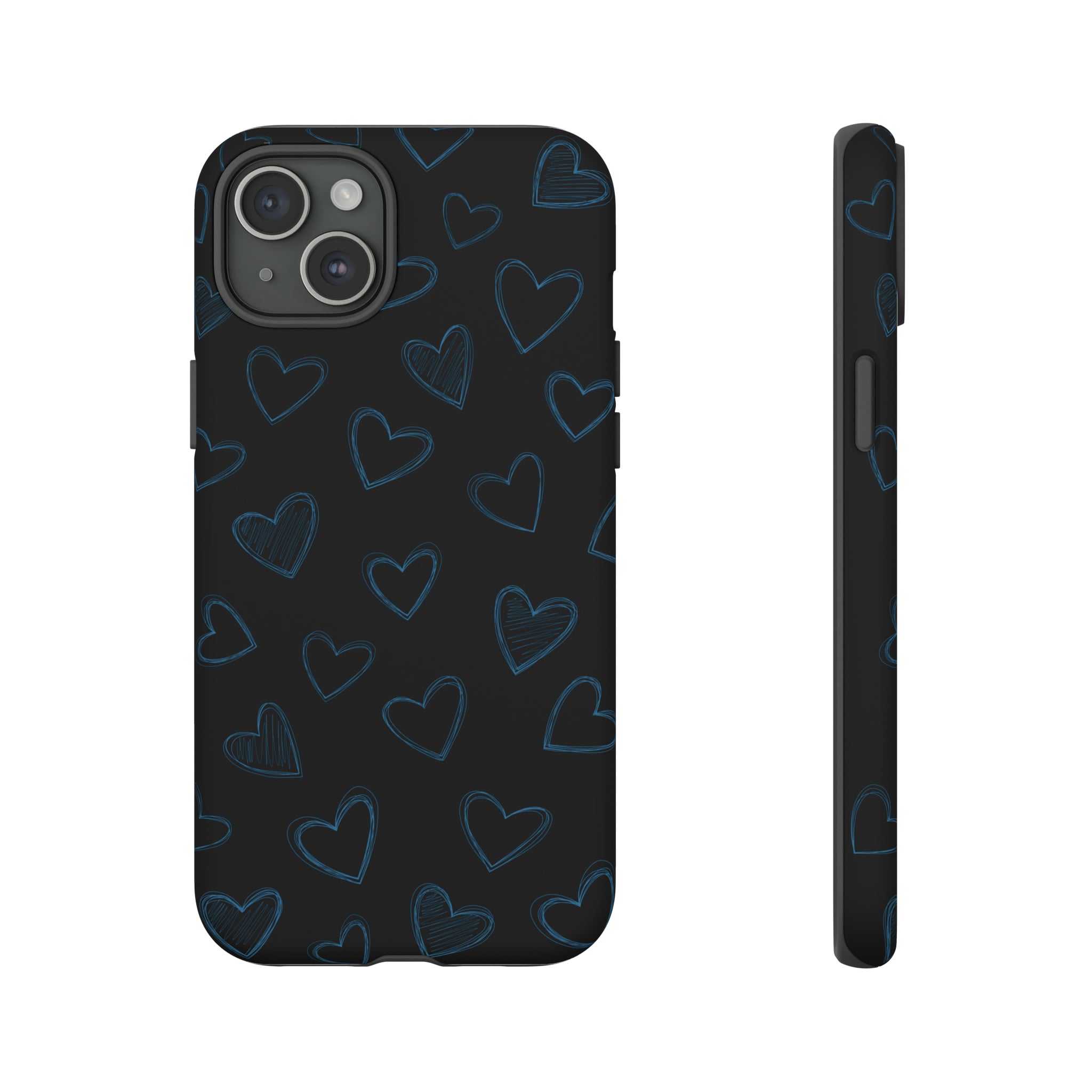 Black Hearts Phone Case