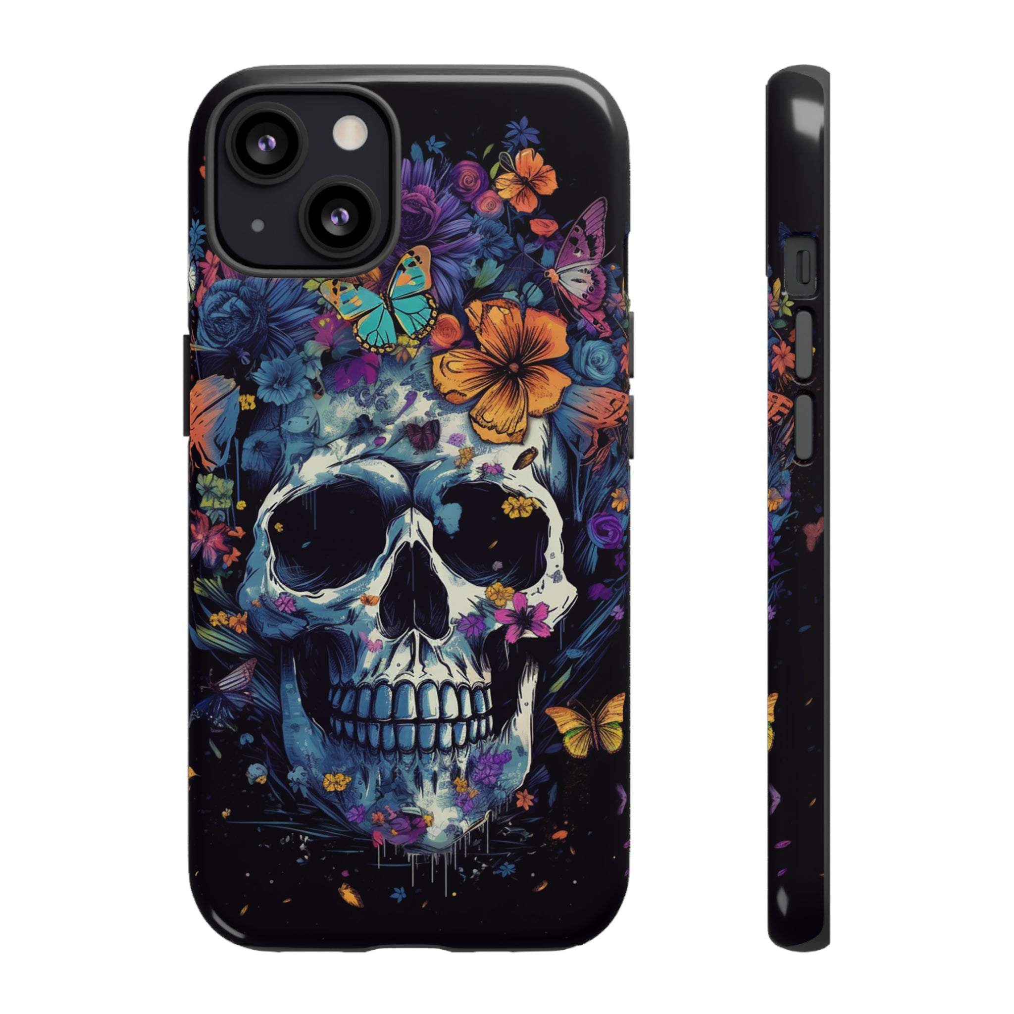 Blooming Skull Phone Case