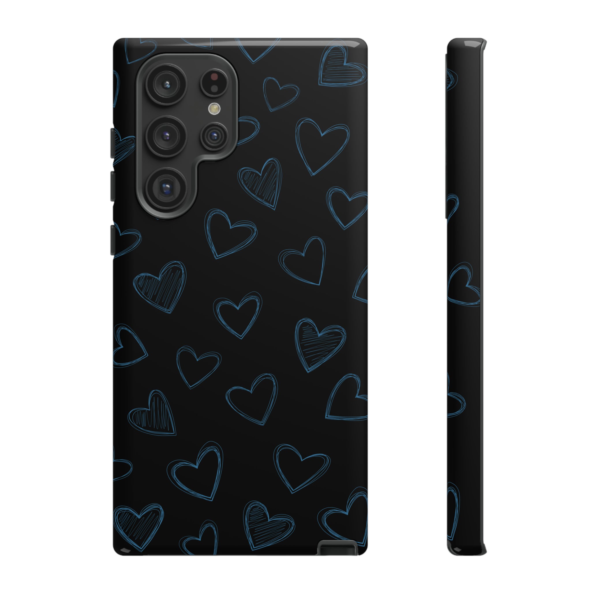 Black Hearts Phone Case