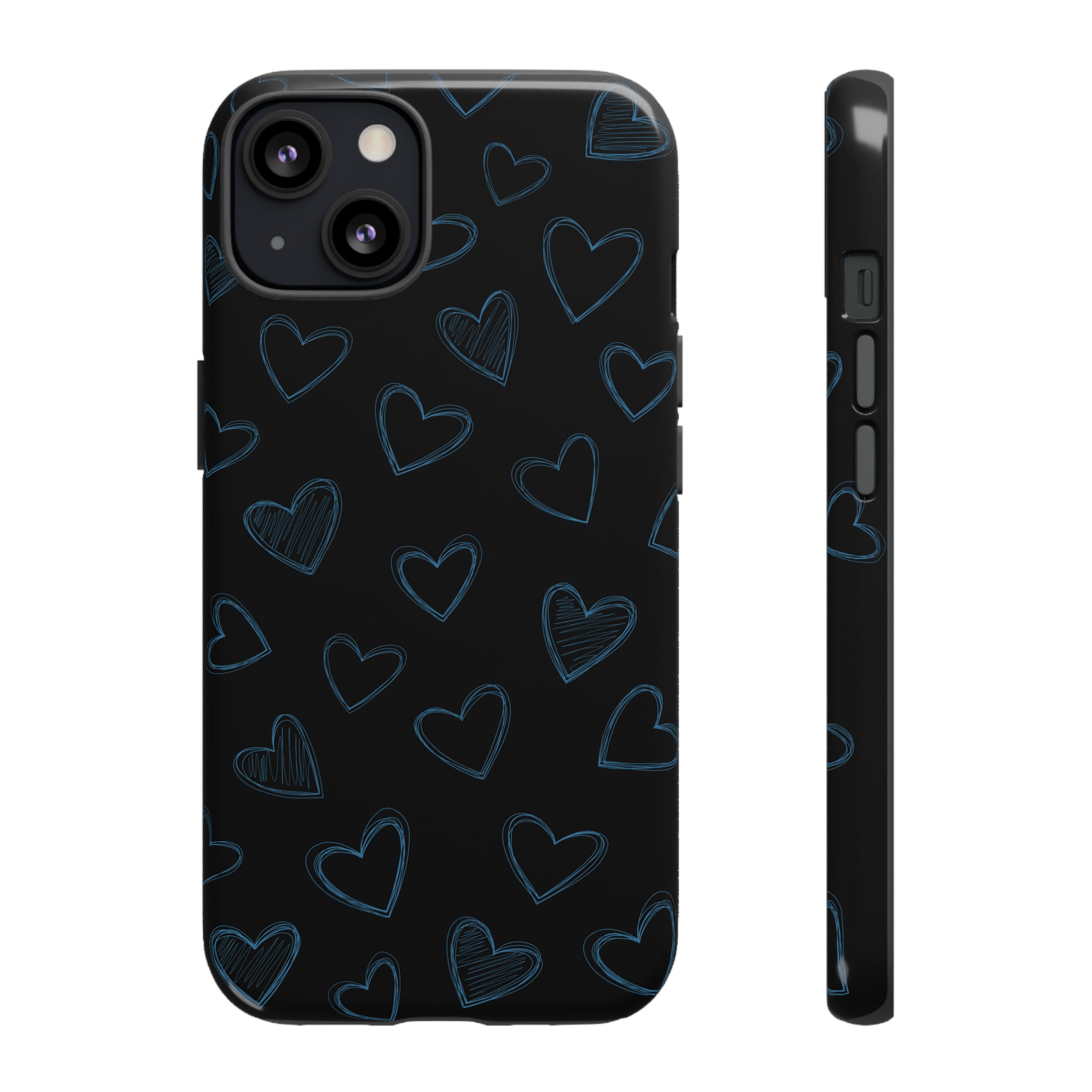 Black Hearts Phone Case