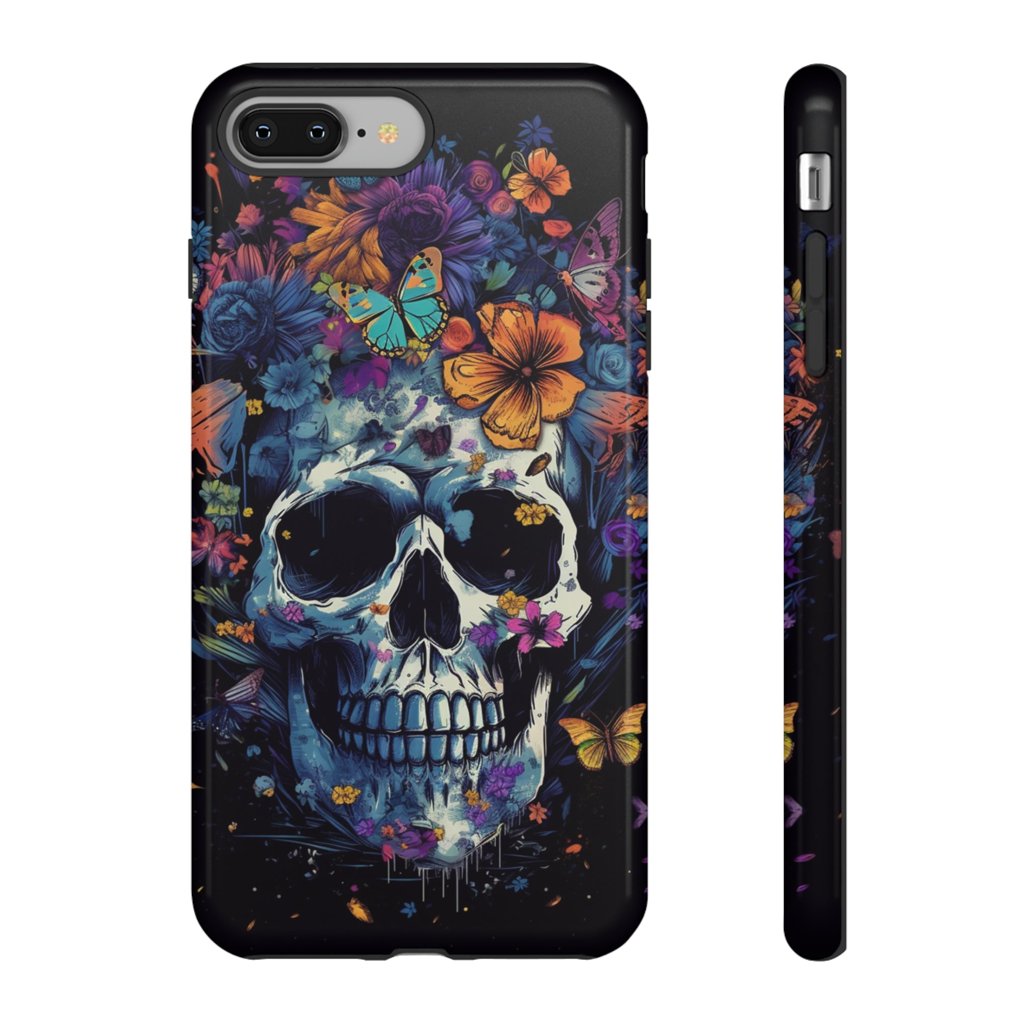 Blooming Skull Phone Case