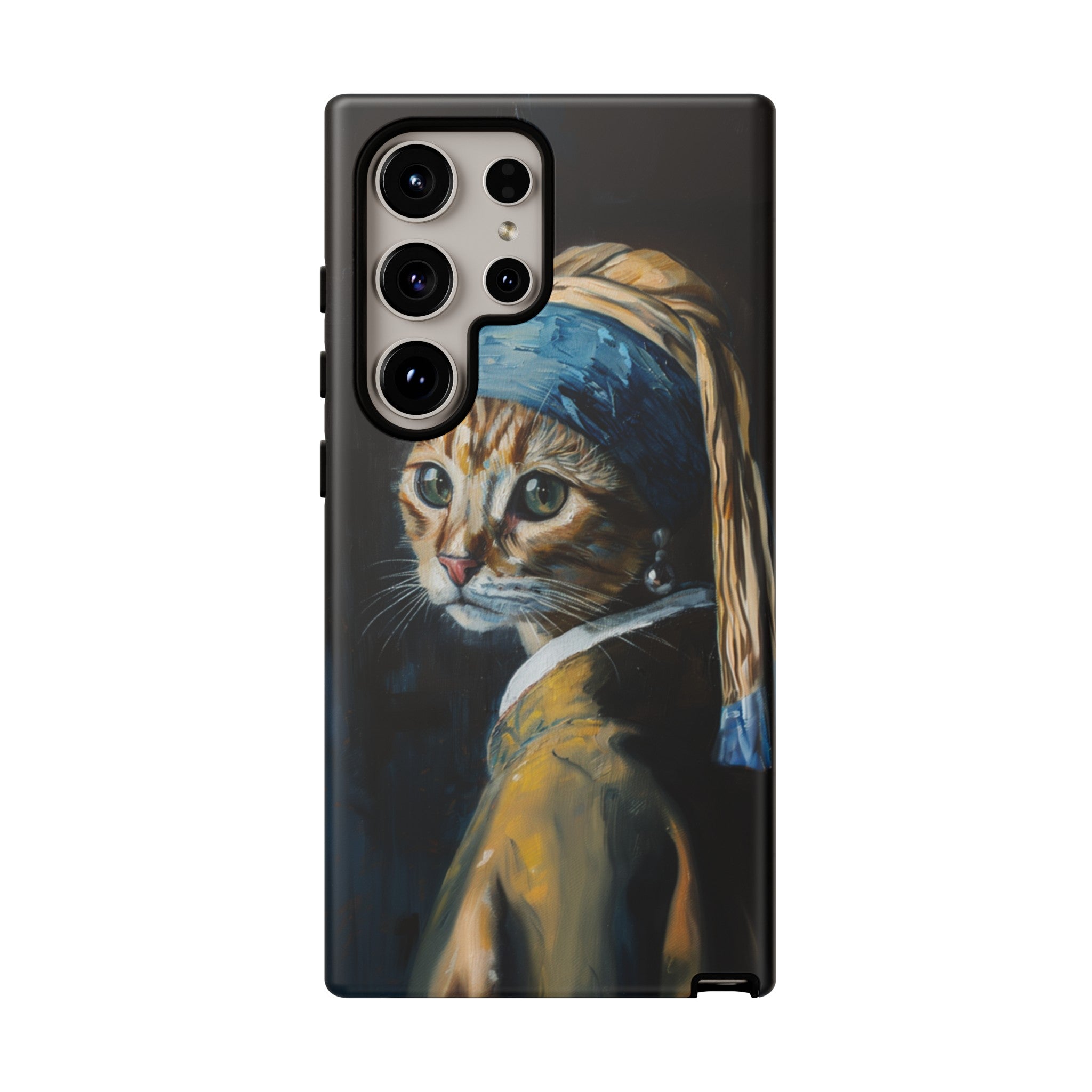 Cat With Pearl Earring Phone Case