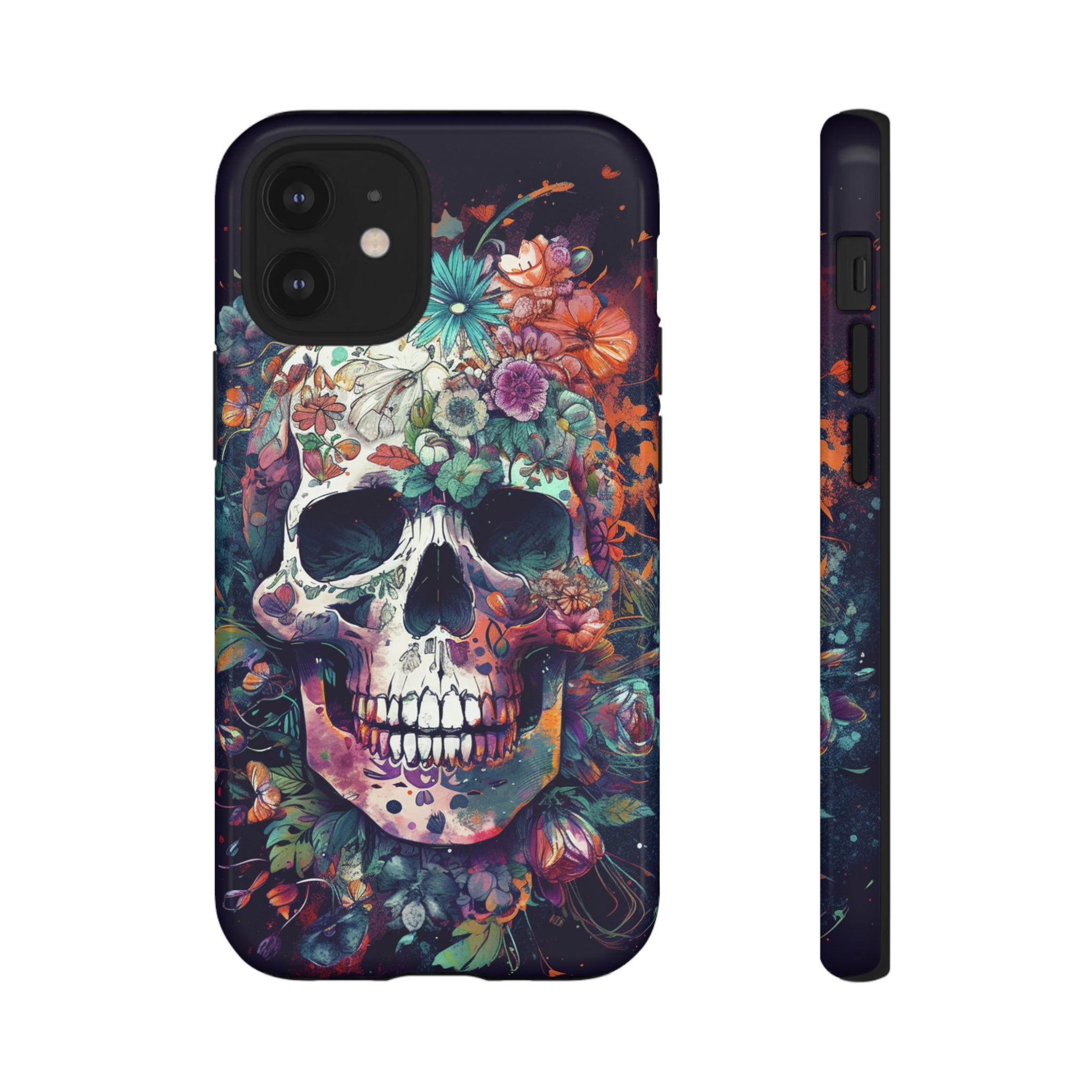 Floral Skull Phone Case