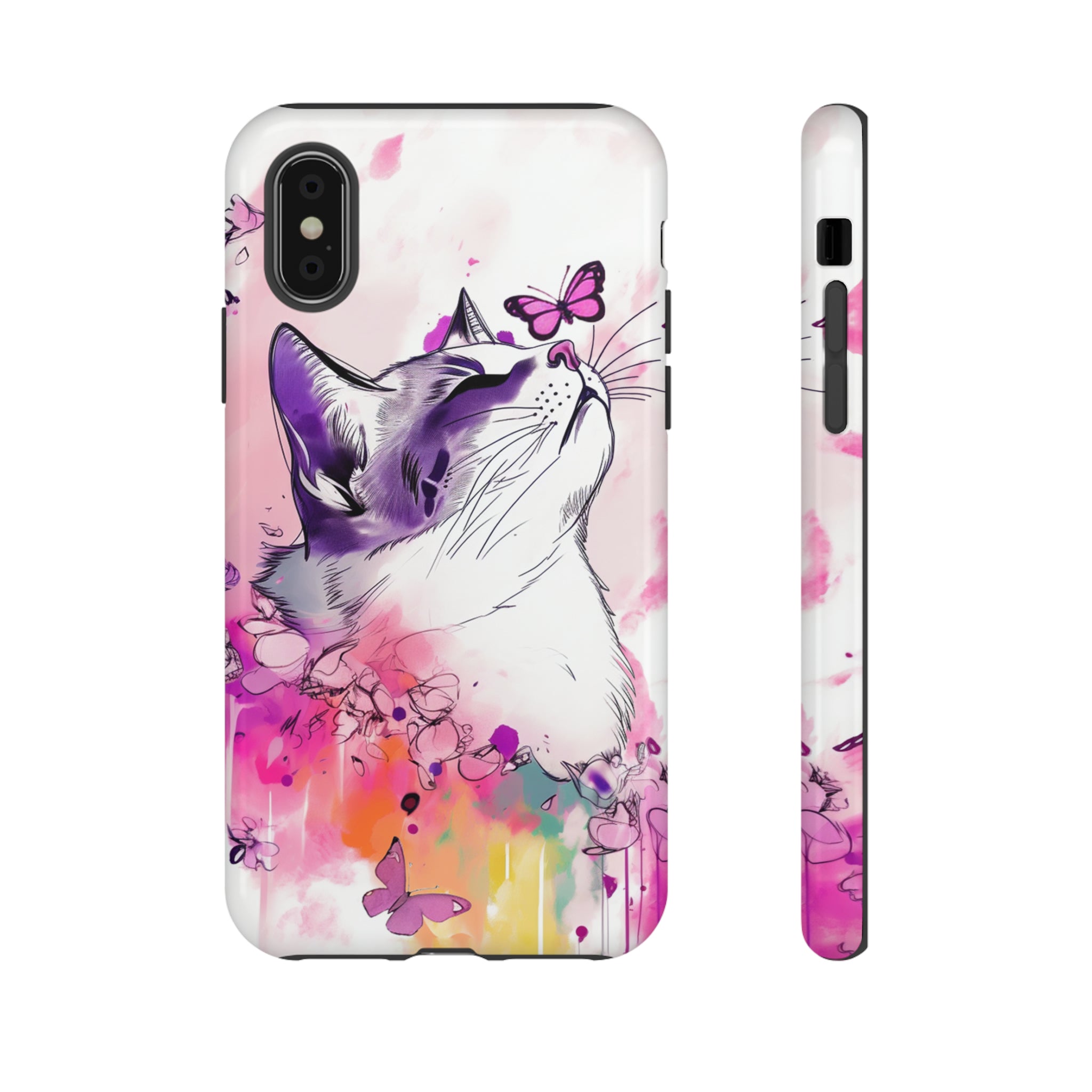 Whimsical Cat Phone Case