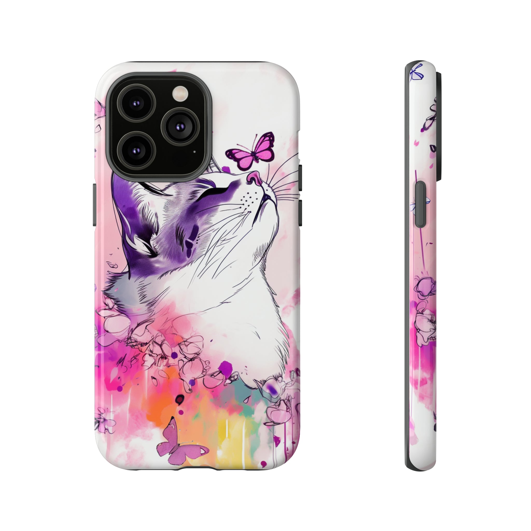 Whimsical Cat Phone Case