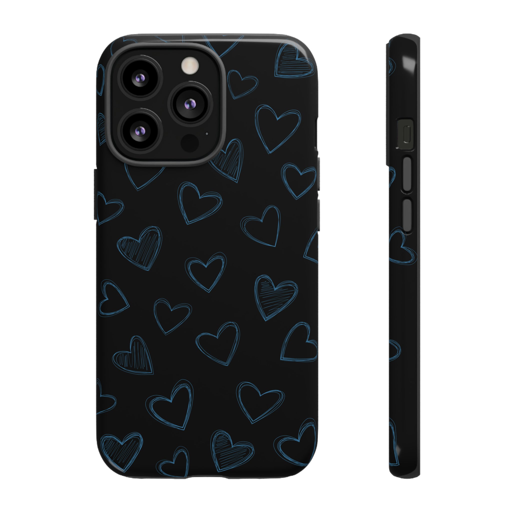 Black Hearts Phone Case