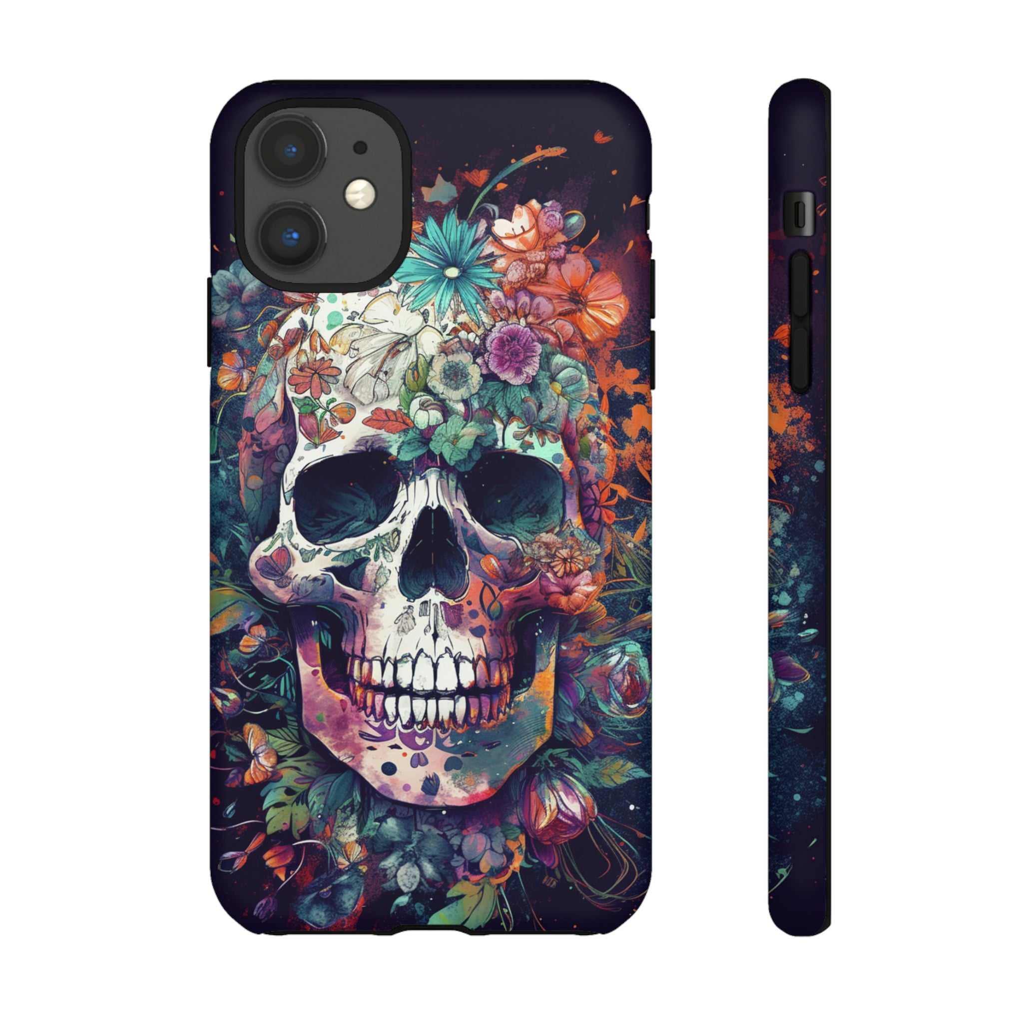 Floral Skull Phone Case