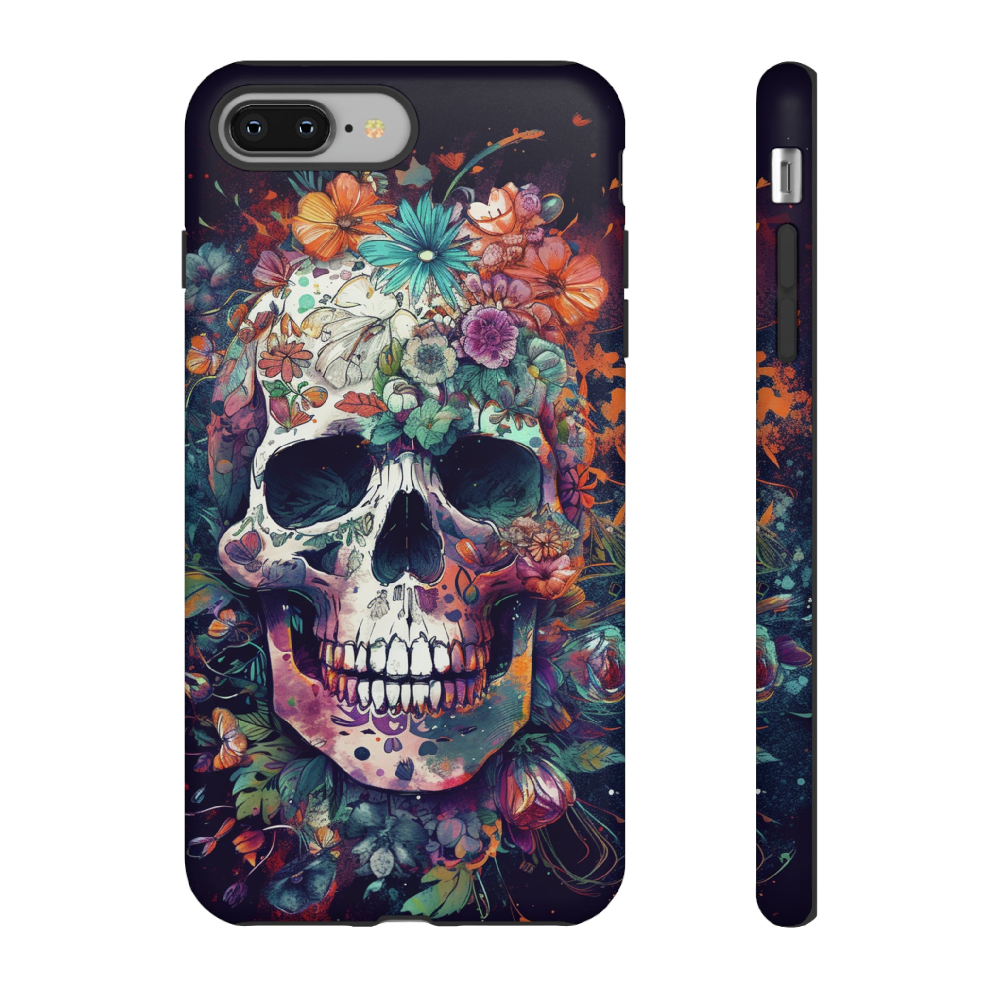 Floral Skull Phone Case