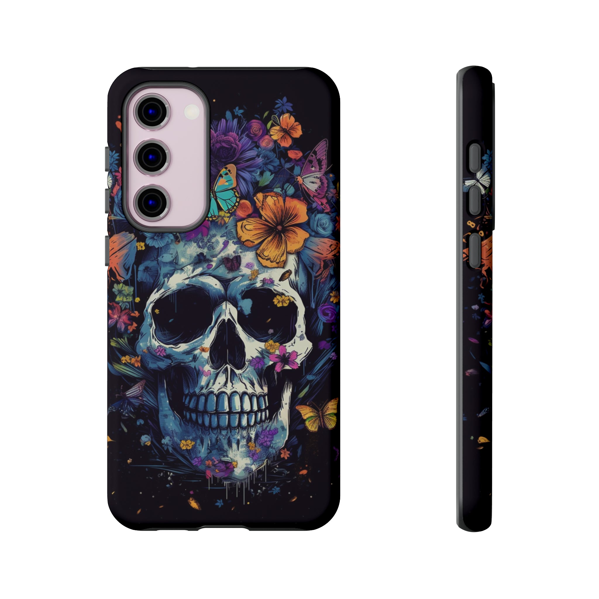 Blooming Skull Phone Case