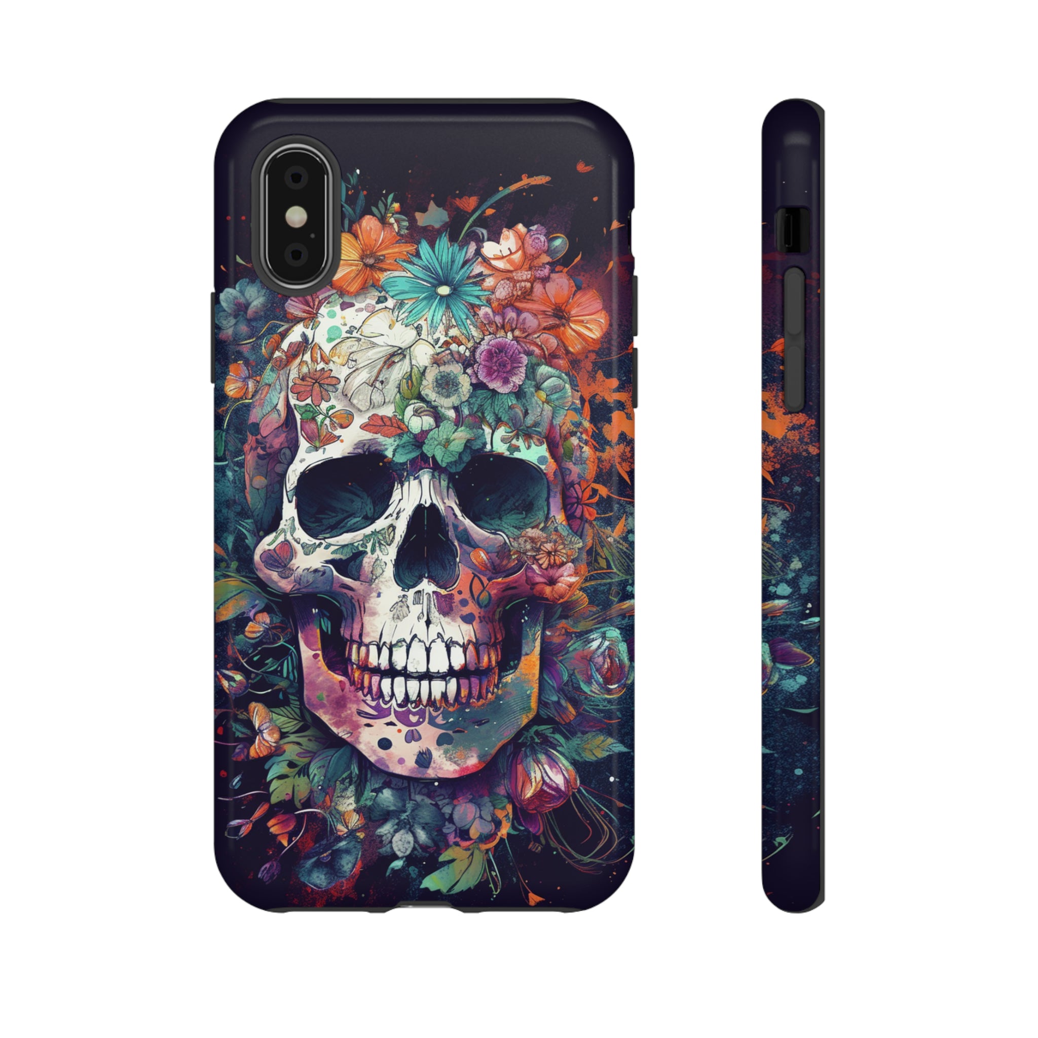 Floral Skull Phone Case