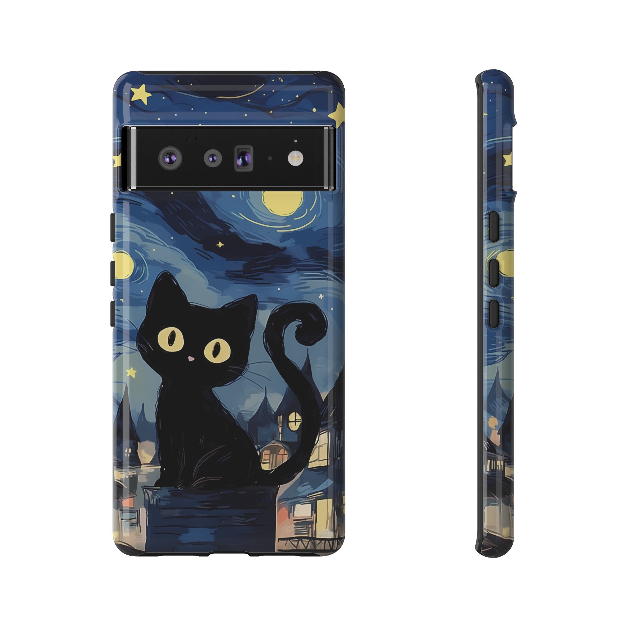 Cat Starry Night