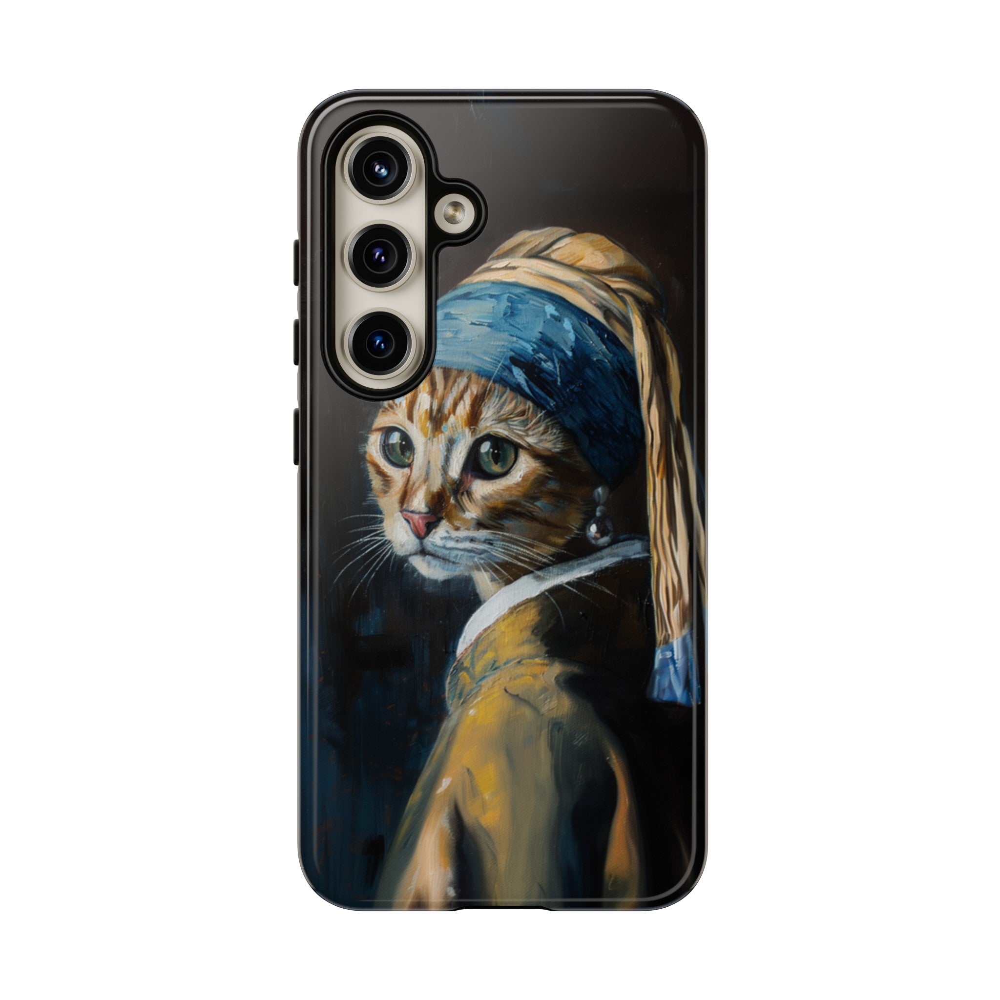 Cat With Pearl Earring Phone Case