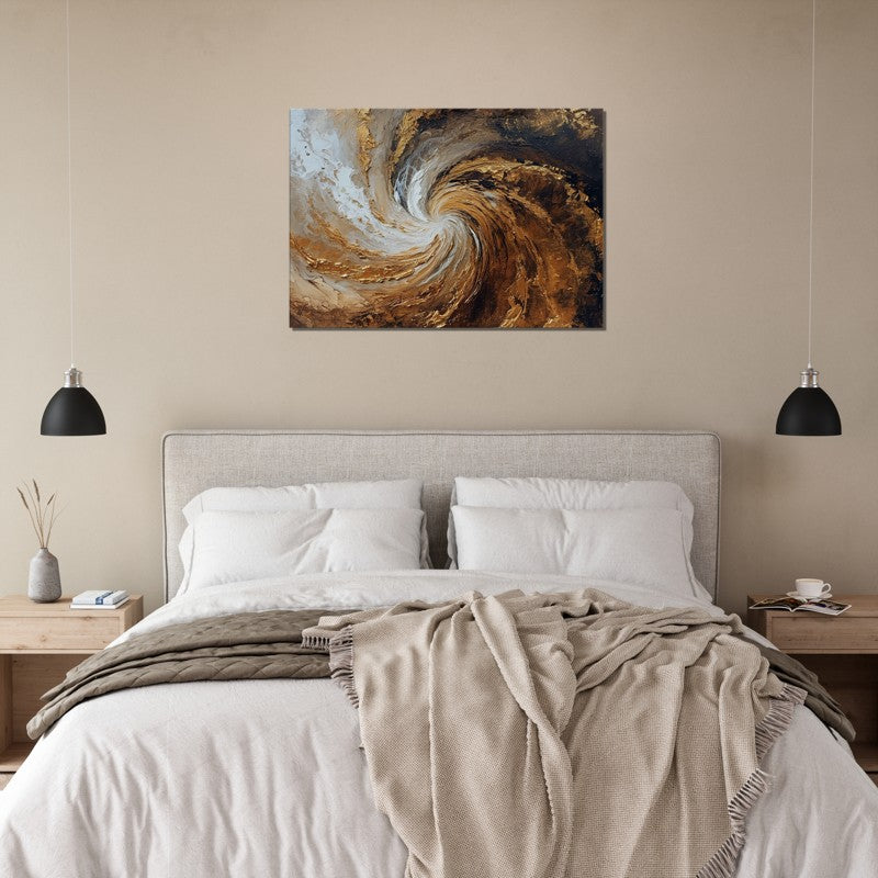 Golden Vortex Canvas