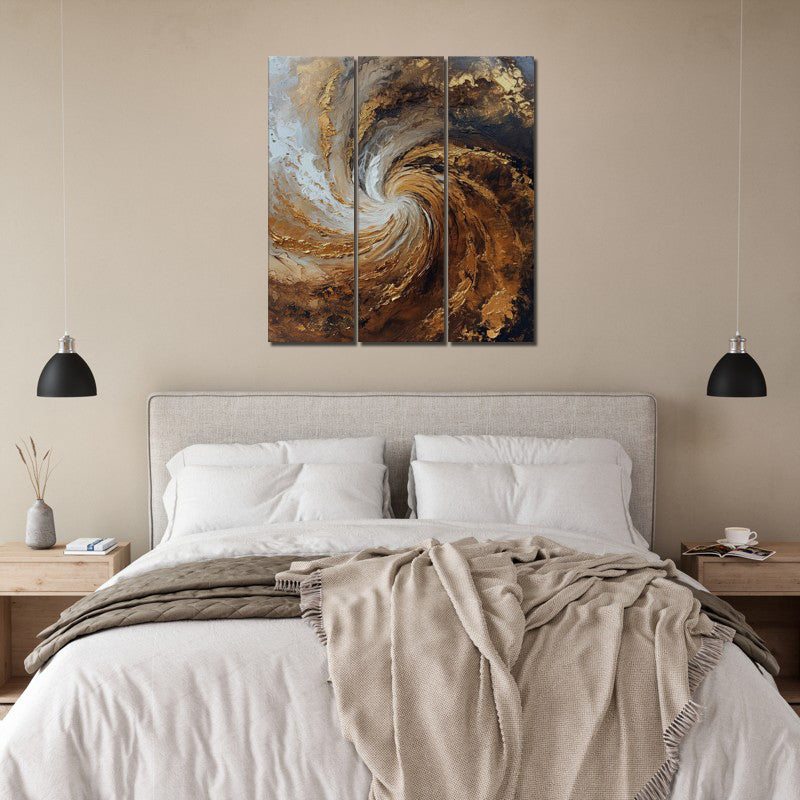 Golden Vortex Canvas