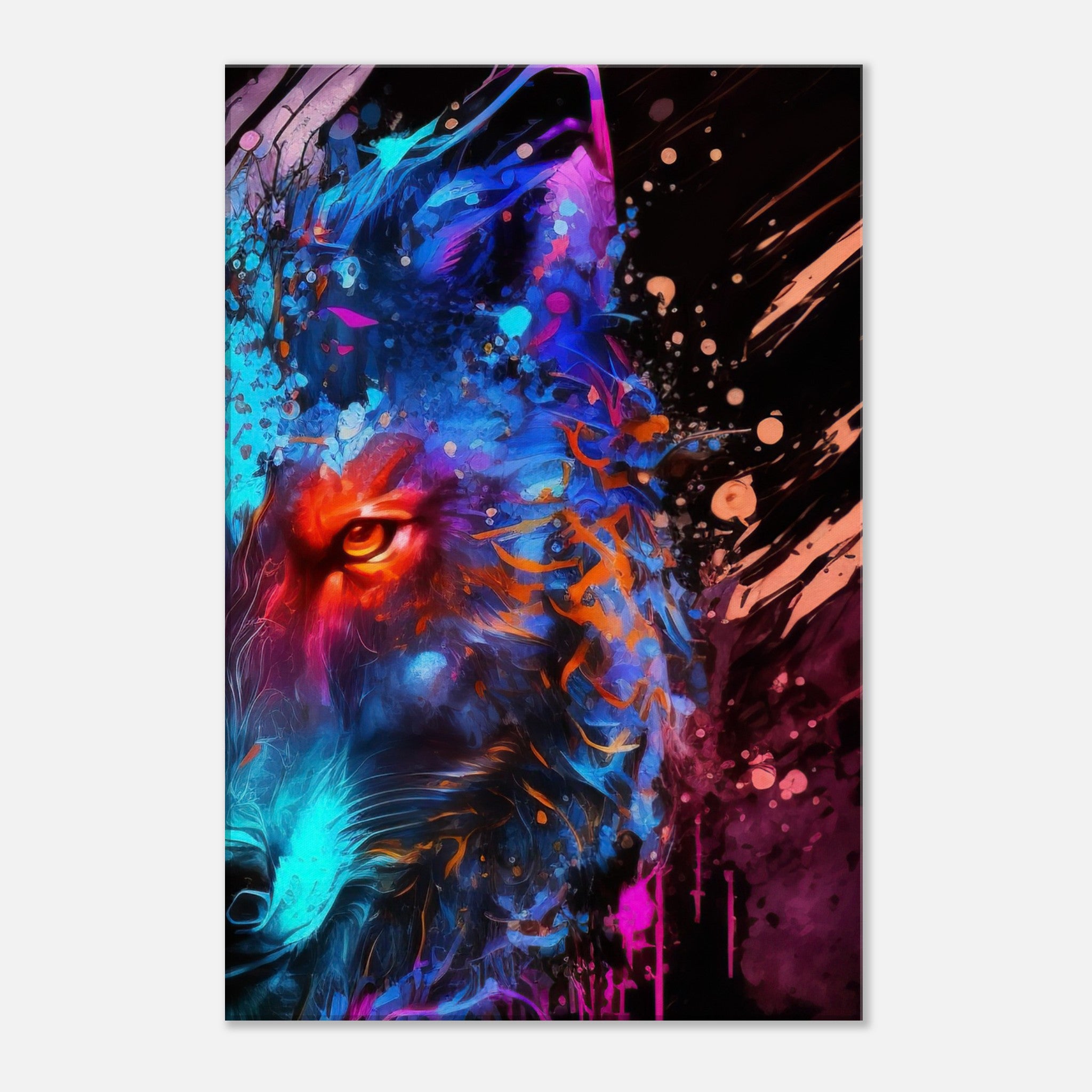 Scarlet Fusion of the Wolf Canvas