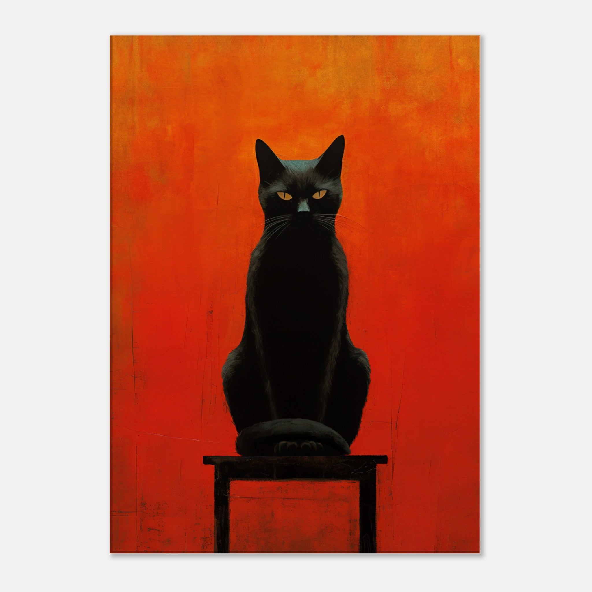 Black Cat Canvas