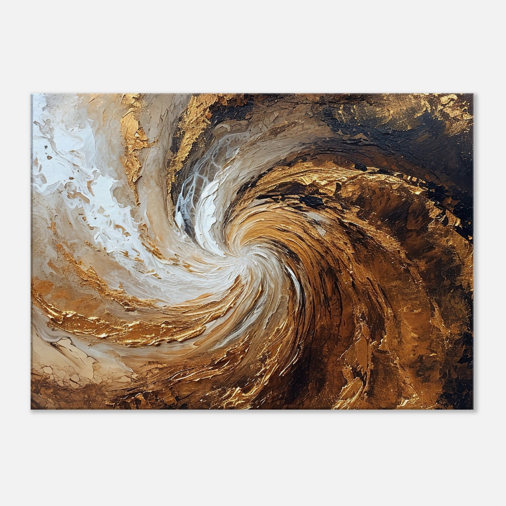 Golden Vortex Canvas