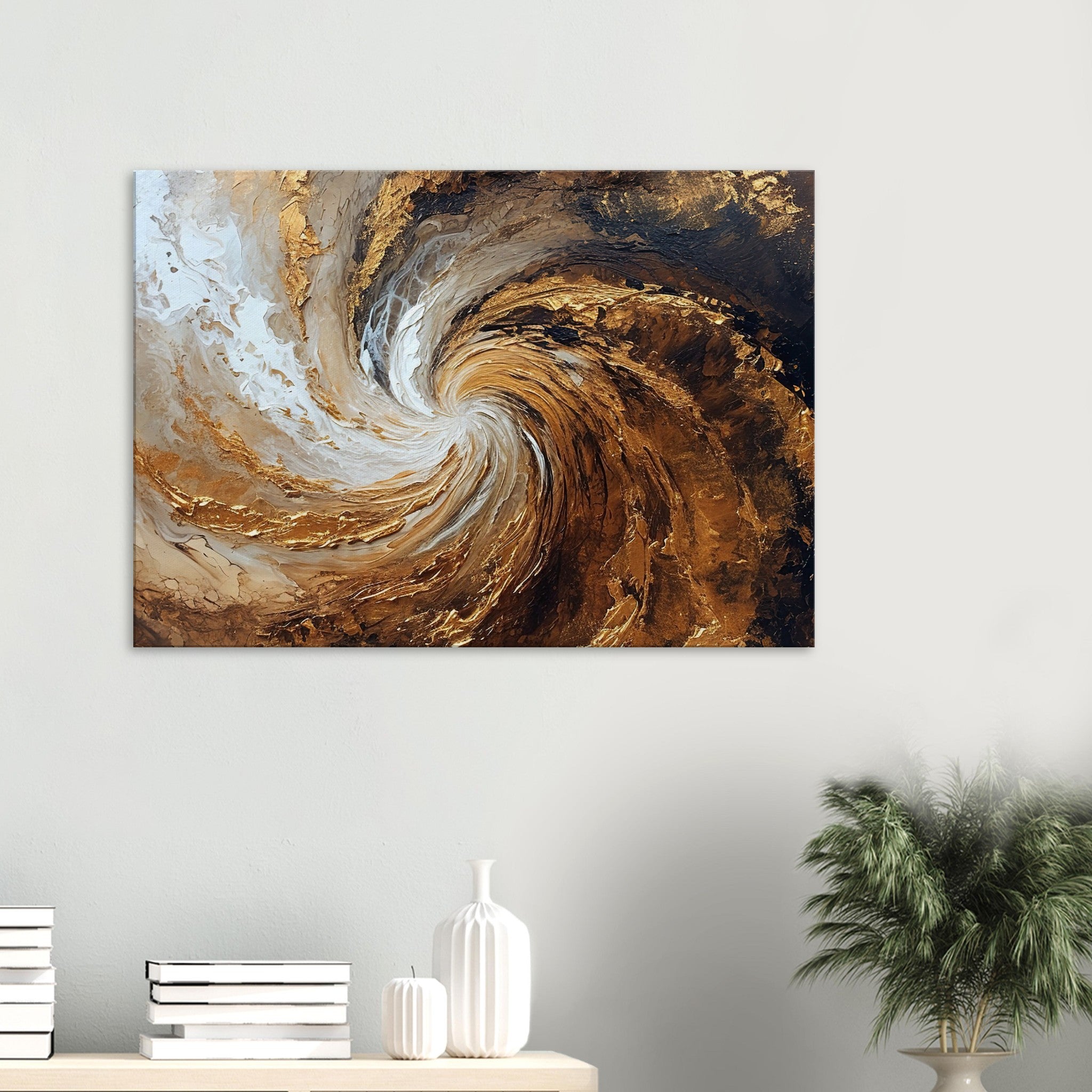 Golden Vortex Canvas