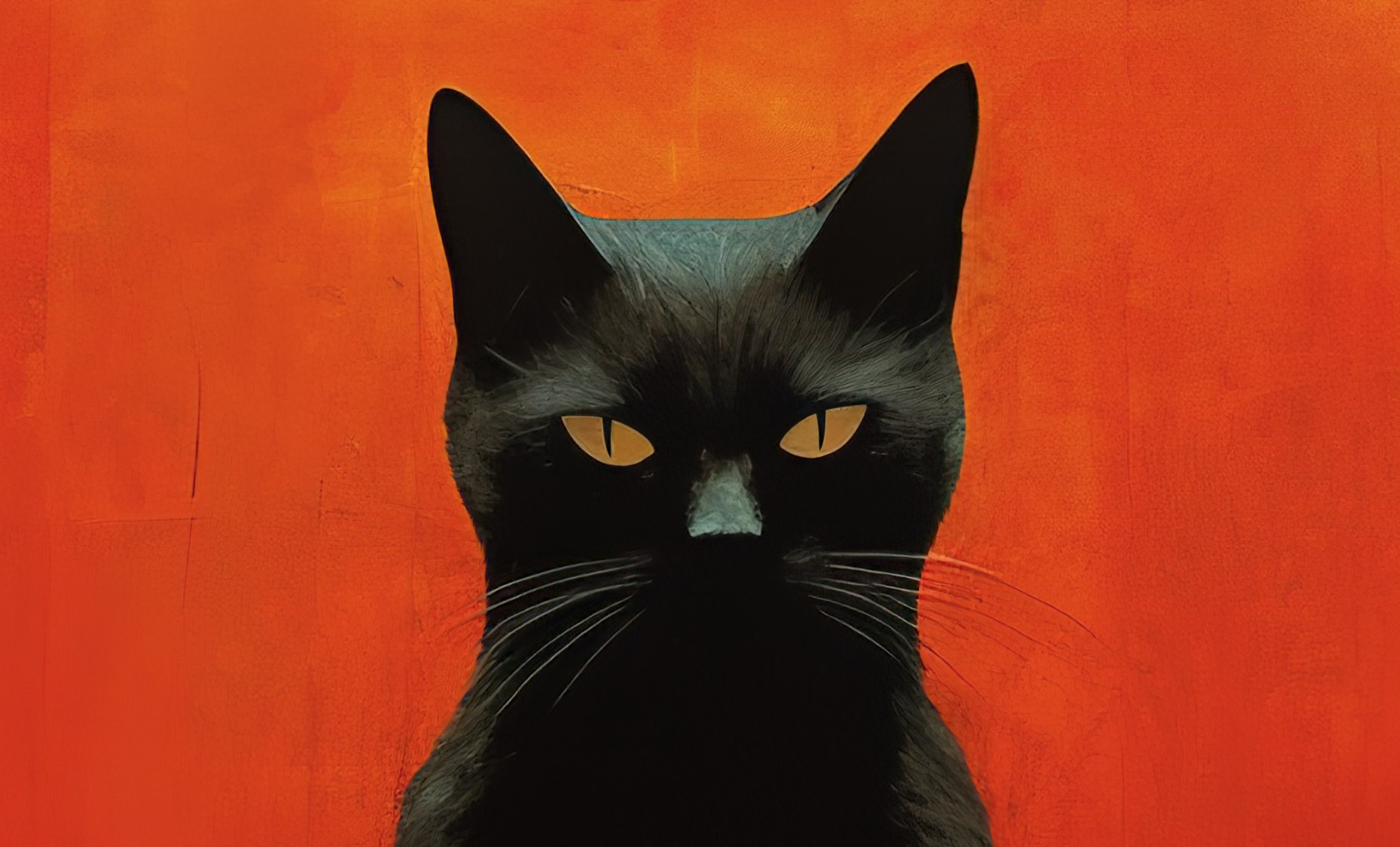 Black Cat Canvas