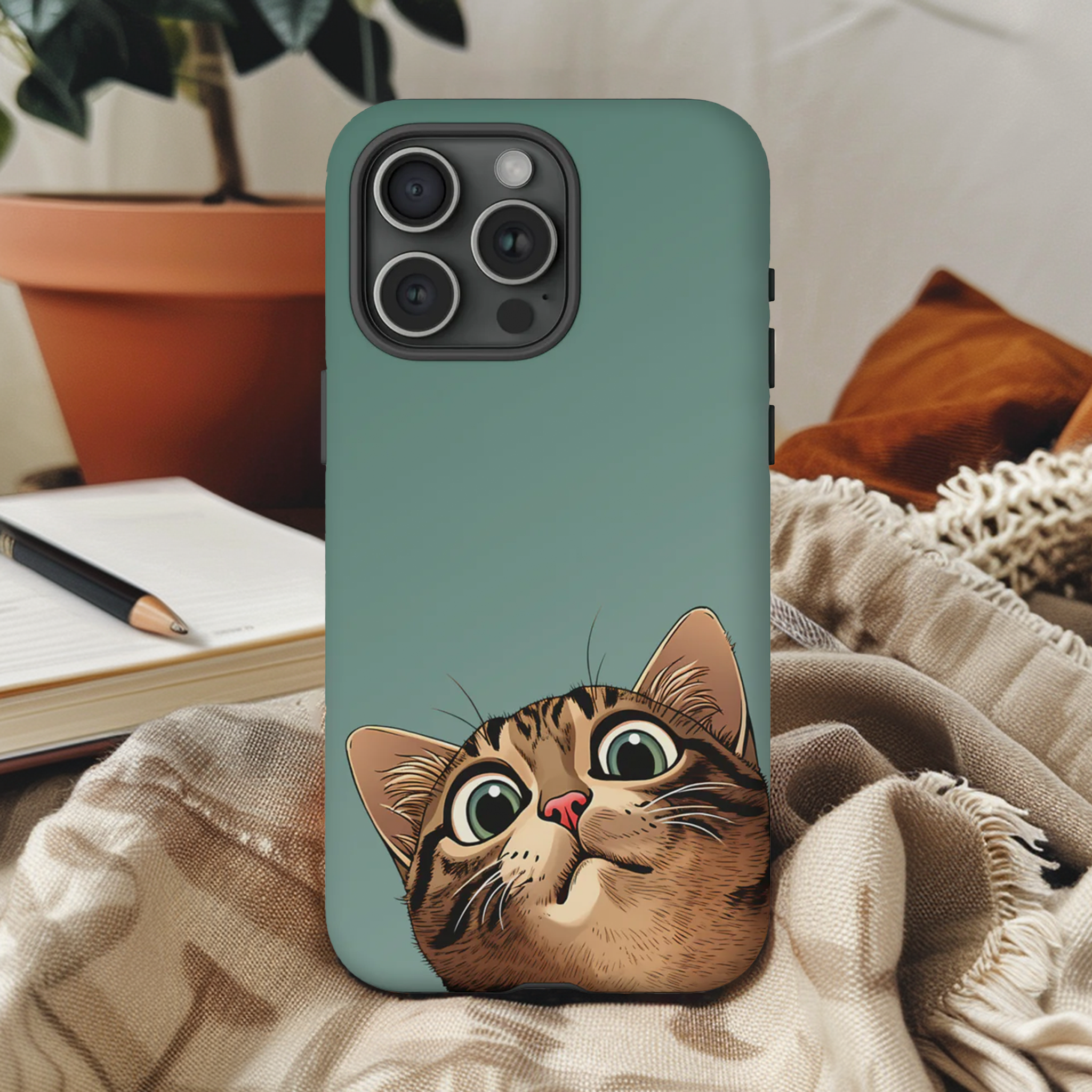 Peeking Cat Phone Case